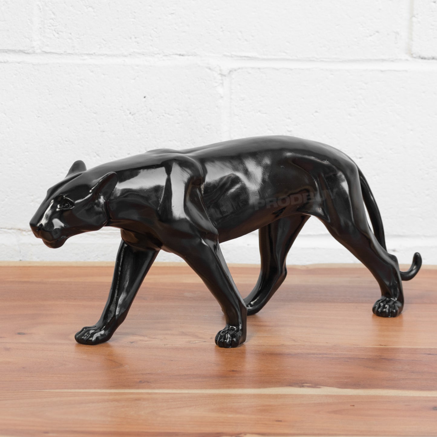 Large Standing Black Leopard Ornament