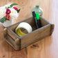 Vintage Style Wood & Metal Brick Mould Storage Display Box Tray
