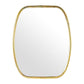 Antique Style Gold Coloured Metal Frame Wall Mirror