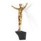 Gold Diving Man Wall Art Ornament Sculpture Figurine Figure Acrobat Gymnast