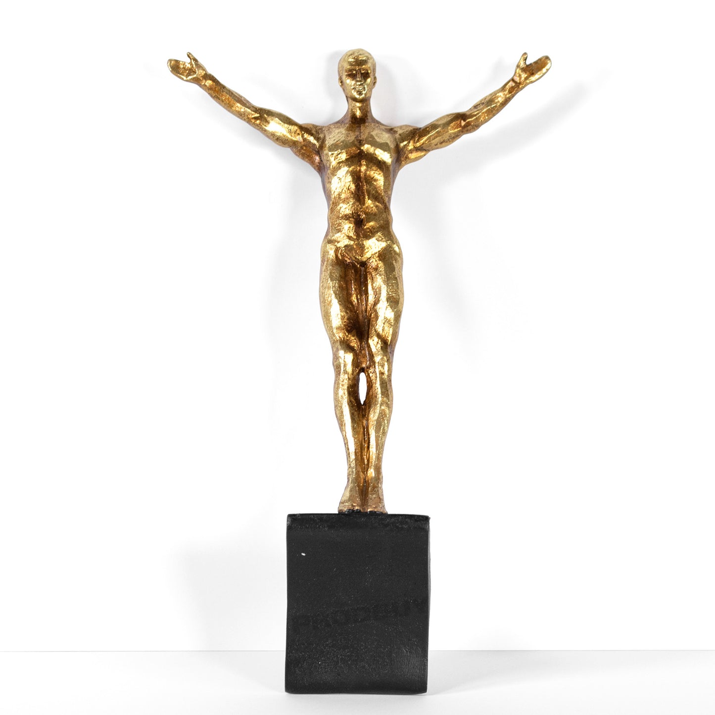 Gold Diving Man Wall Art Ornament Sculpture Figurine Figure Acrobat Gymnast