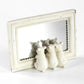 Three Pigs Small Free-standing Table Mirror Vintage Style Ornament