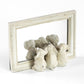 Three Elephants Small Free-standing Table Mirror Vintage Style Ornament