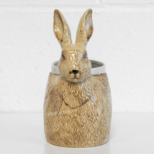 Rabbit Hare Kitchen Utensil Storage Pot