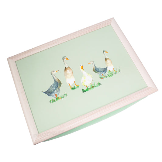 Set of 2 Cushioned Duck Lap Trays