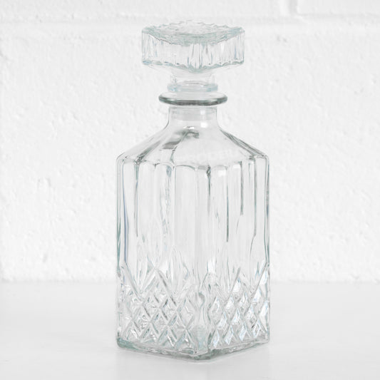 Glass Whiskey Decanter Storage Bottle