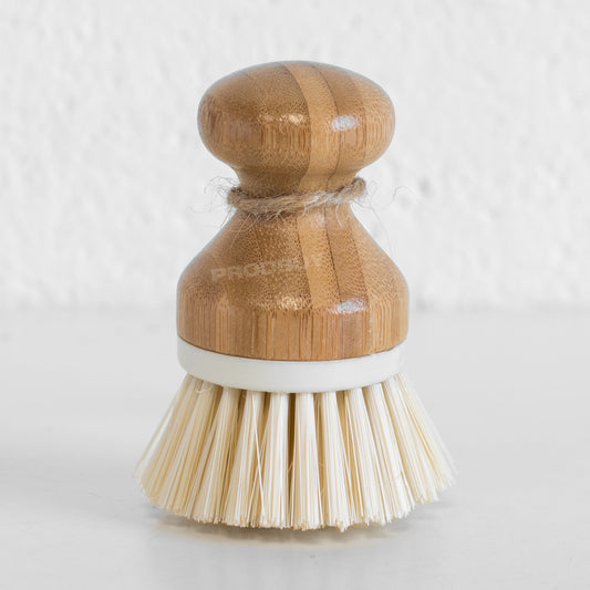Pack of 3 Wooden Handle Palm Scrubbing Brushes