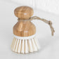 Pack of 5 Wooden Handle Palm Scrubbing Brushes