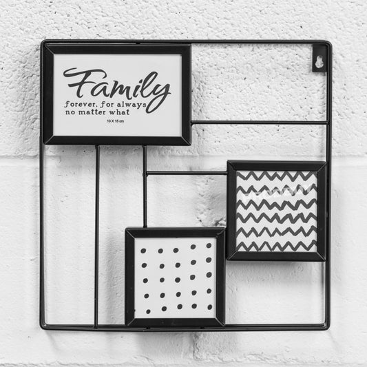 Square 30cm Black Metal Wall Photo Picture Frame