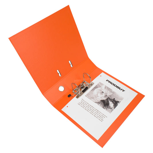 Set of 3 Lever Arch Files A4 70mm PVC with Orange Colour