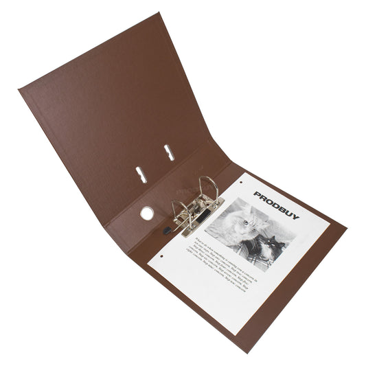 Set of 3 Lever Arch Files A4 70mm PVC with Brown Colour