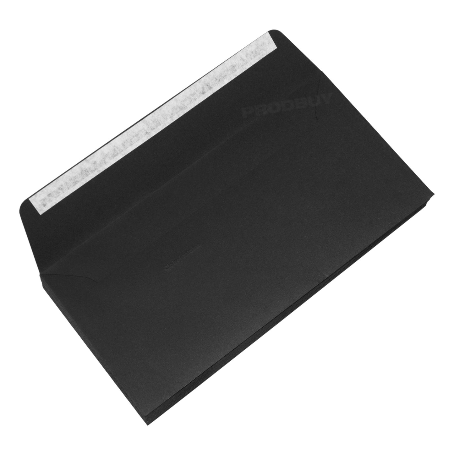 Set of 40 High Quality Plain DL Envelopes 120gsm with 'Noir' Black Colour