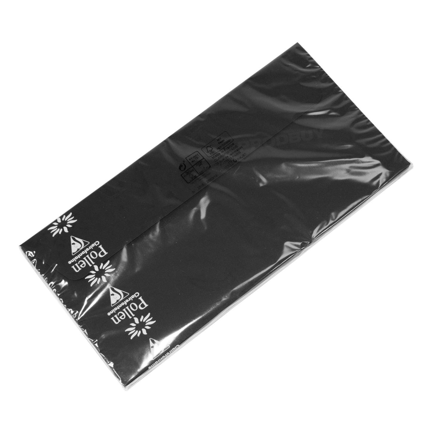 Set of 40 High Quality Plain DL Envelopes 120gsm with 'Noir' Black Colour