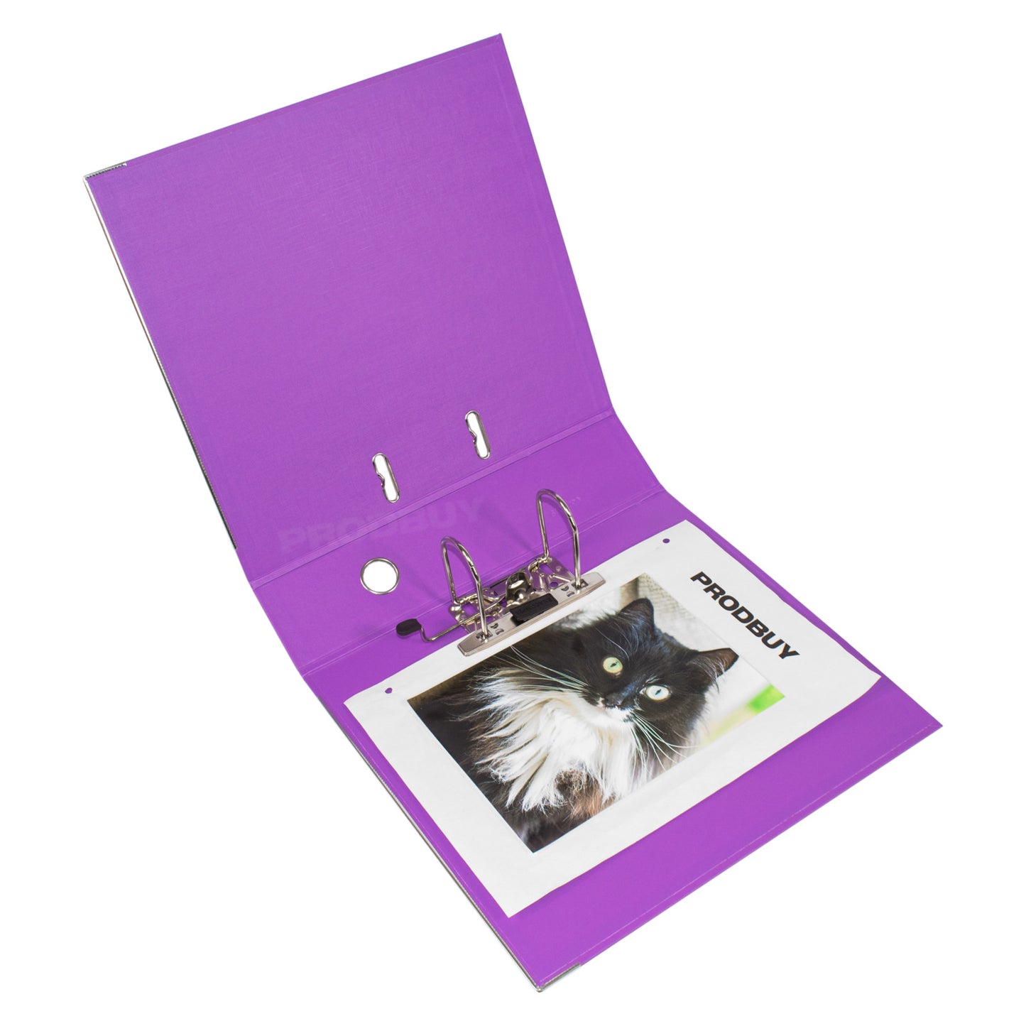 Set of 3 Premium Lever Arch Files A4 80mm with Purple Colour