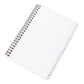 Spiral A5 Notebook with 5/5mm Square Grid 90 Sheets A-Z Index Tabs - Choice of Colour