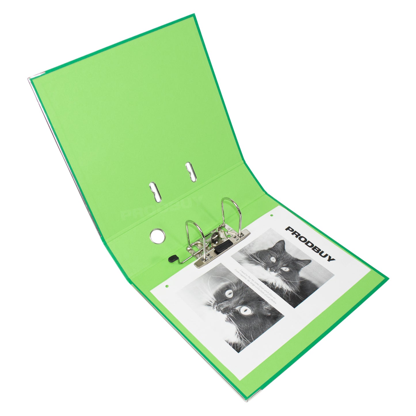 Set of 3 Eco-Friendly Lever Arch Files A4 80mm with Green Colour