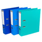 Set of 3 Colour Lever Arch Files A4 70mm PVC - Dark & Light Blue Shades
