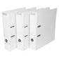 Set of 3 Lever Arch Files A4 70mm PVC with Light Grey Colour