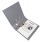 Set of 3 Colour Lever Arch Files A4 70mm PVC - Dark & Light Grey Shades