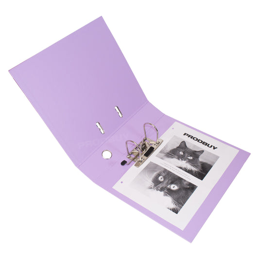 Set of 3 Lever Arch Files A4 70mm PVC with Lilac Purple Colour