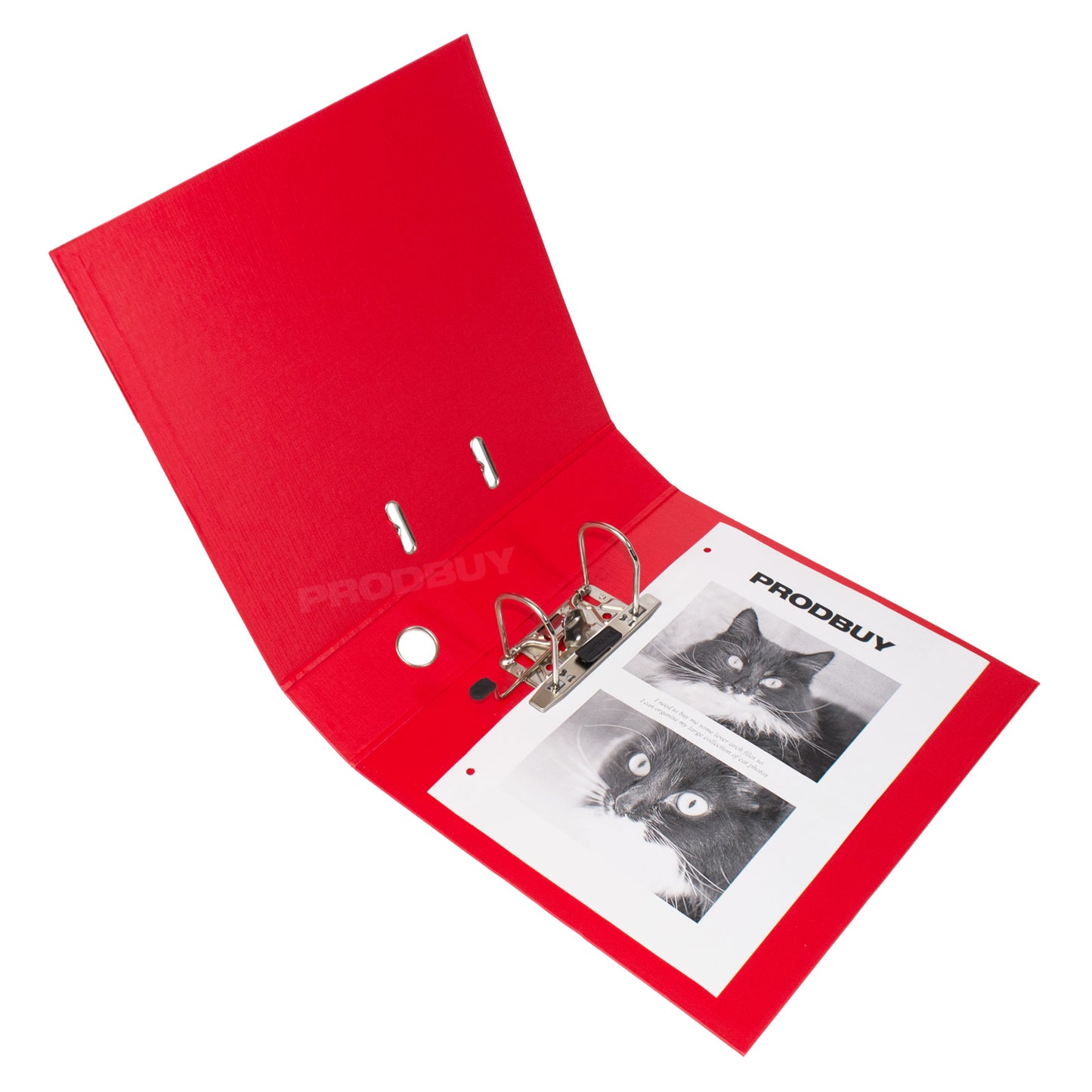Set of 3 Lever Arch Files A4 70mm PVC with Red Colour