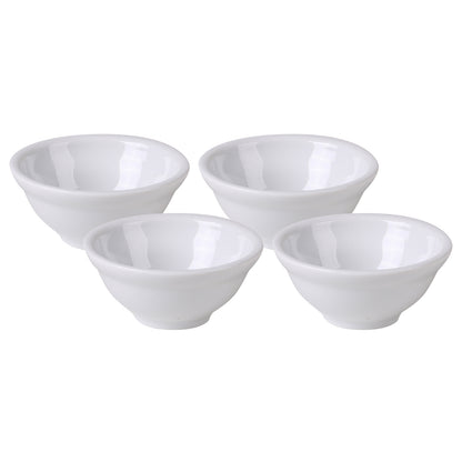 Miniature White Ceramic Pinch Pots / Serving Bowls Dishes