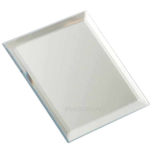 10cm Square Mirrored Glass Candle Plate Holder Pillar Tealight Wedding Table