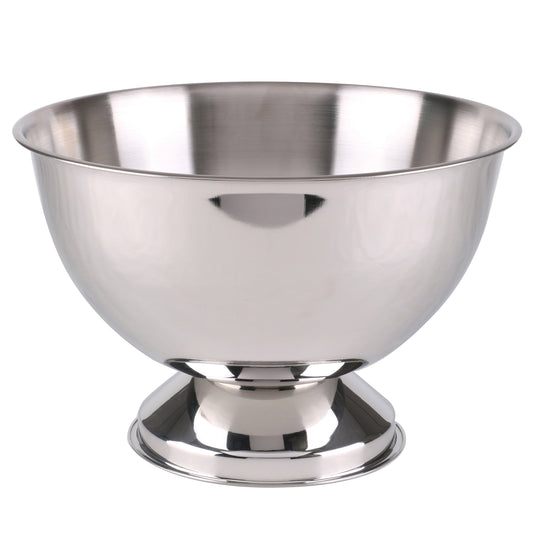 Large Footed Stainless Steel Bowl