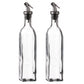 2 x 0.5 Litre Glass Olive Oil Vinegar Bottles