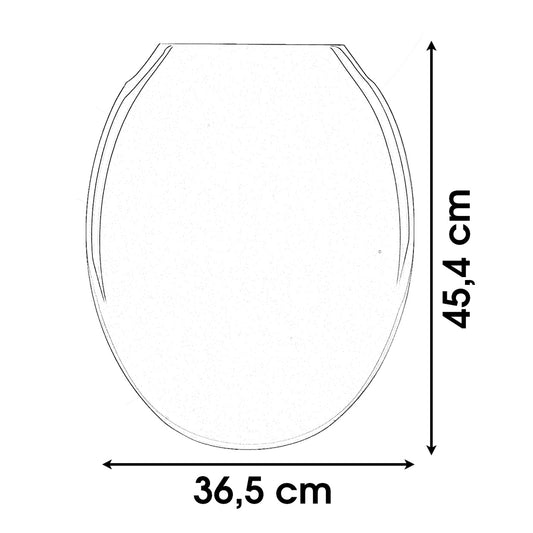 Universal Oval Shape Plastic Toilet Seat