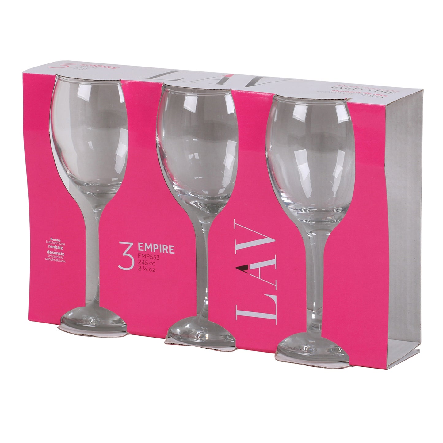 Set of 6 Small 210ml Small Wine Glasses