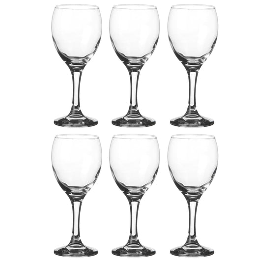 Set of 6 Small 210ml Small Wine Glasses