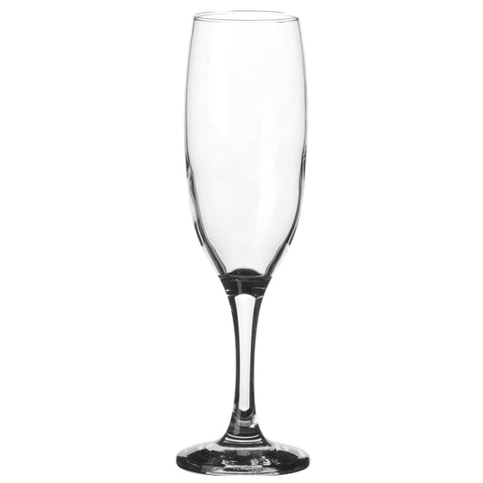 Set of 6 Small 200ml Clear Stem Champagne Flute Prosecco Sparking Wine Glasses