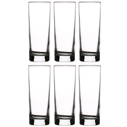 Set of 6 Hi Ball Tumbler Glasses 200ml