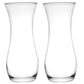 2 x Tall Round Concave Clear Glass Flower Vases Wedding Table Home Decorations