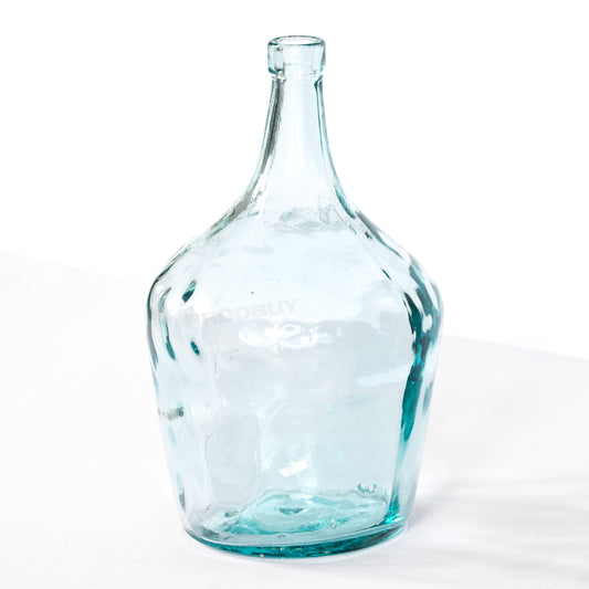 26cm Clear Recycled Glass Vase