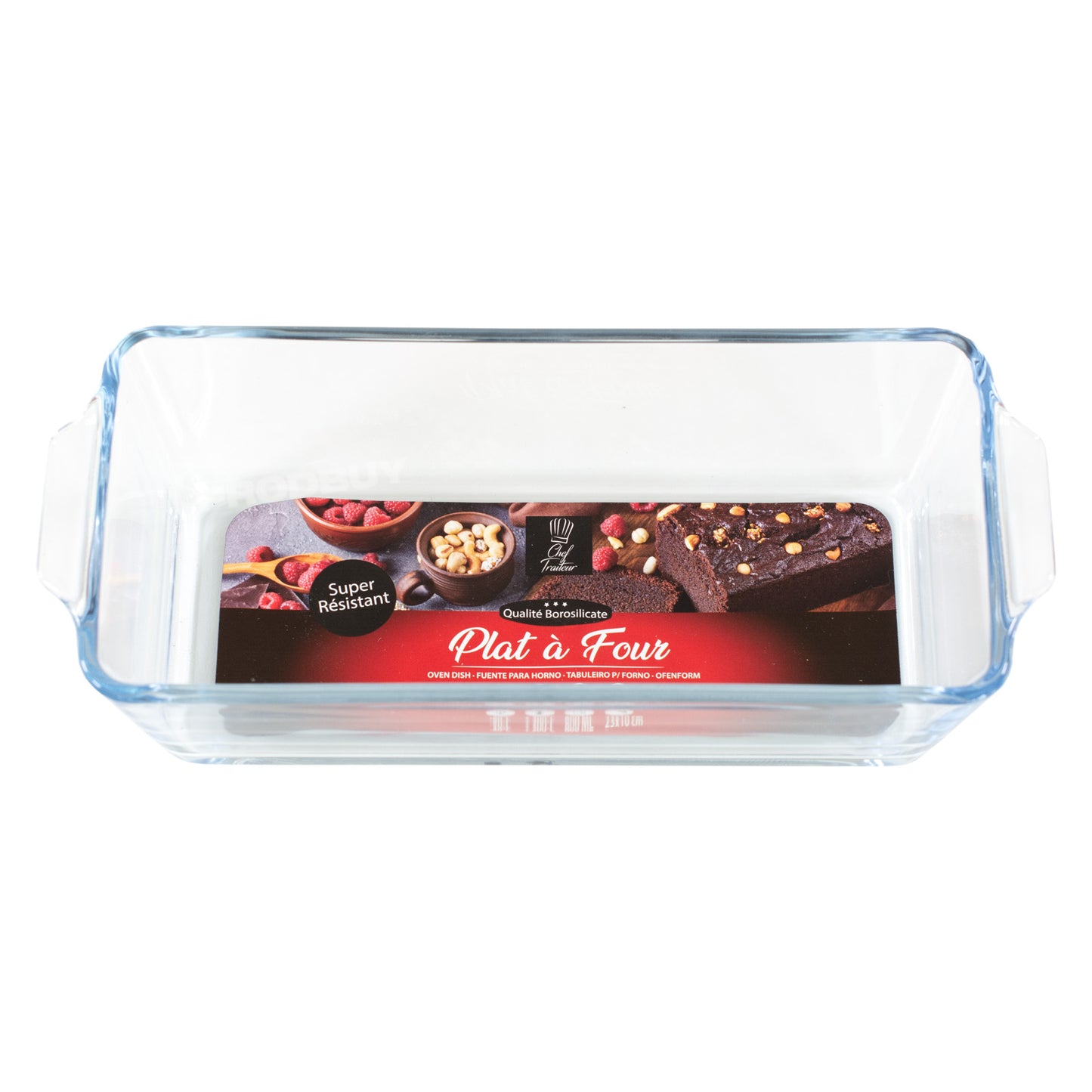 Small 600ml Glass Loaf Pan Oven Dish with Handles