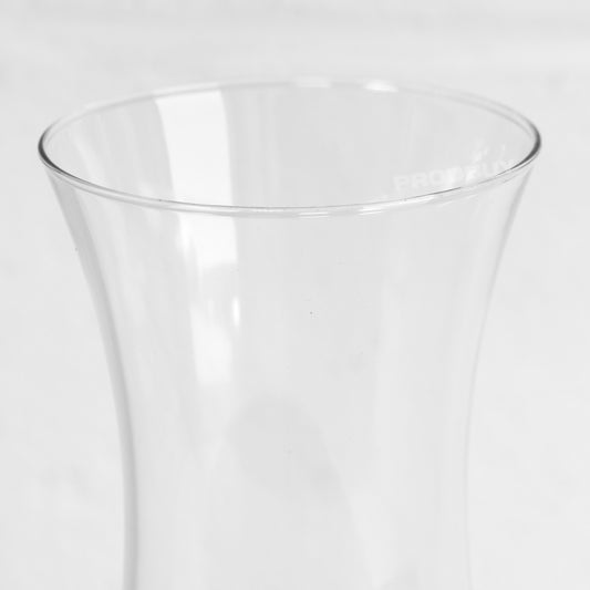 25.5cm Tall Round Concave Clear Glass Flower Vase Wedding Table Home Decoration