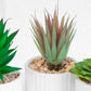 3 x Potted Indoor Artificial Succulent House Plants Plant Pot Home Decorations