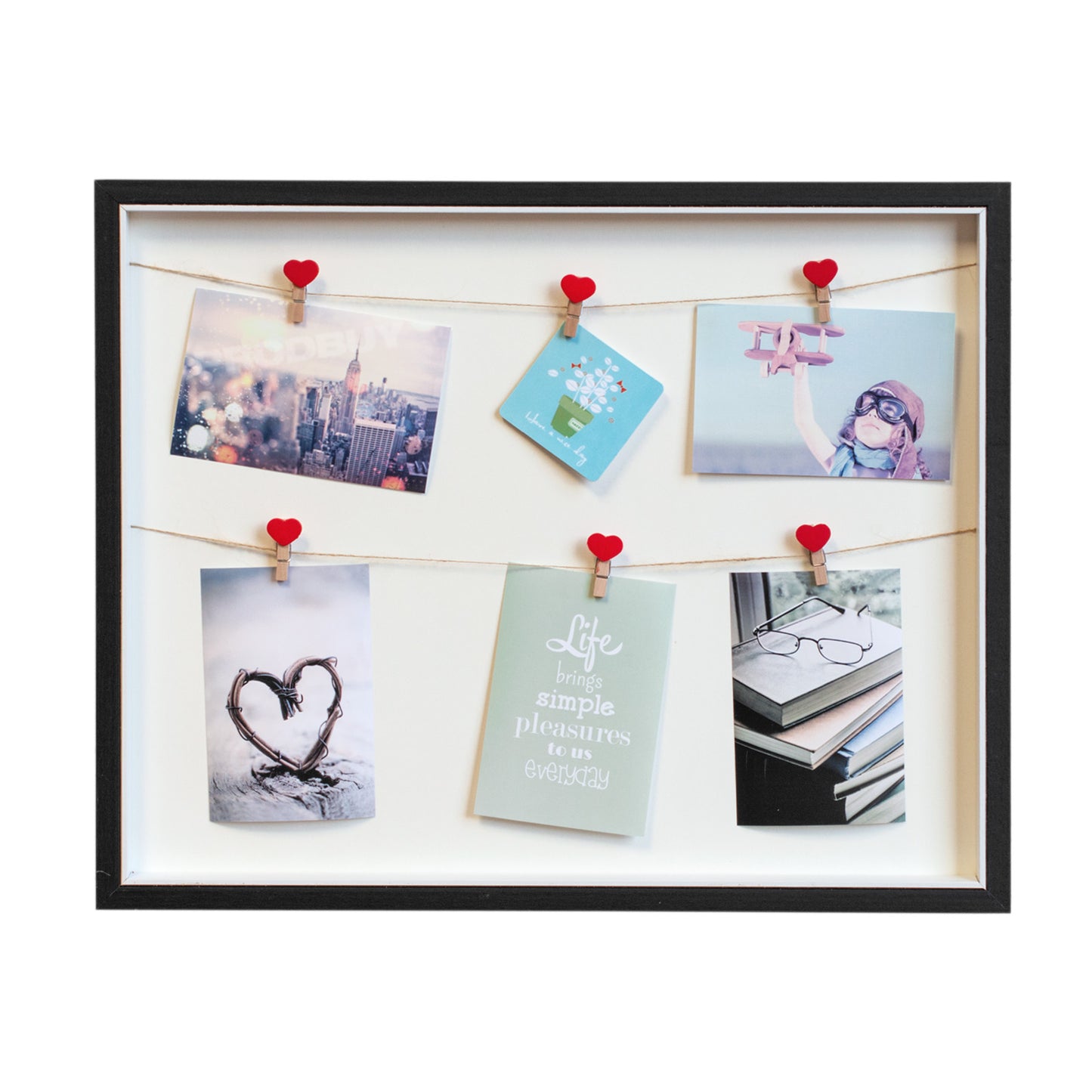 Black 6 Photo Wall Multi Picture Frame