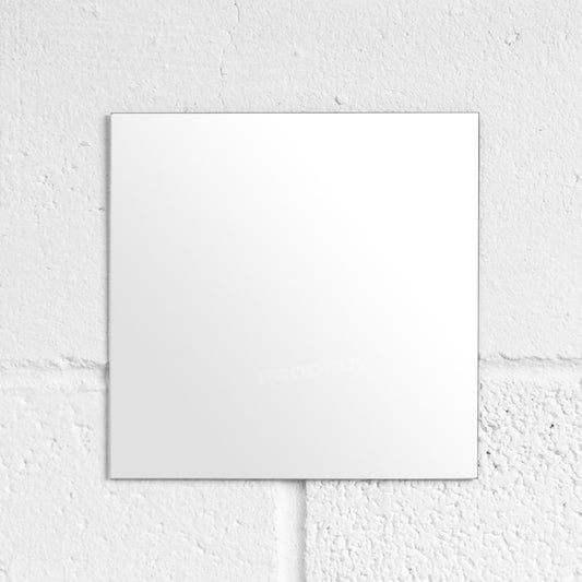 Set of 6 Square 8" Glass Wall Mirror Tiles