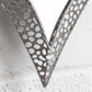 Silver Hanging Heart Wall Mirror Decoration