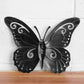 Red 36cm Metal Garden Fence Butterfly
