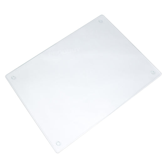 Textured Clear Glass 40cm Worktop Chopping Board