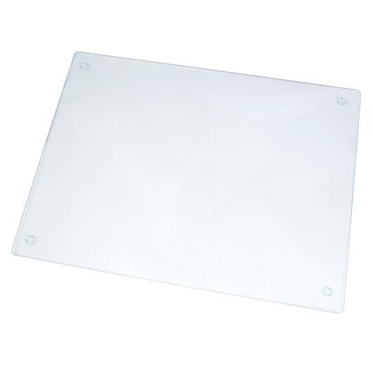 Textured Clear Glass 40cm Worktop Chopping Board