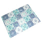 Blue Moroccan Tile 40cm Glass Worktop Saver