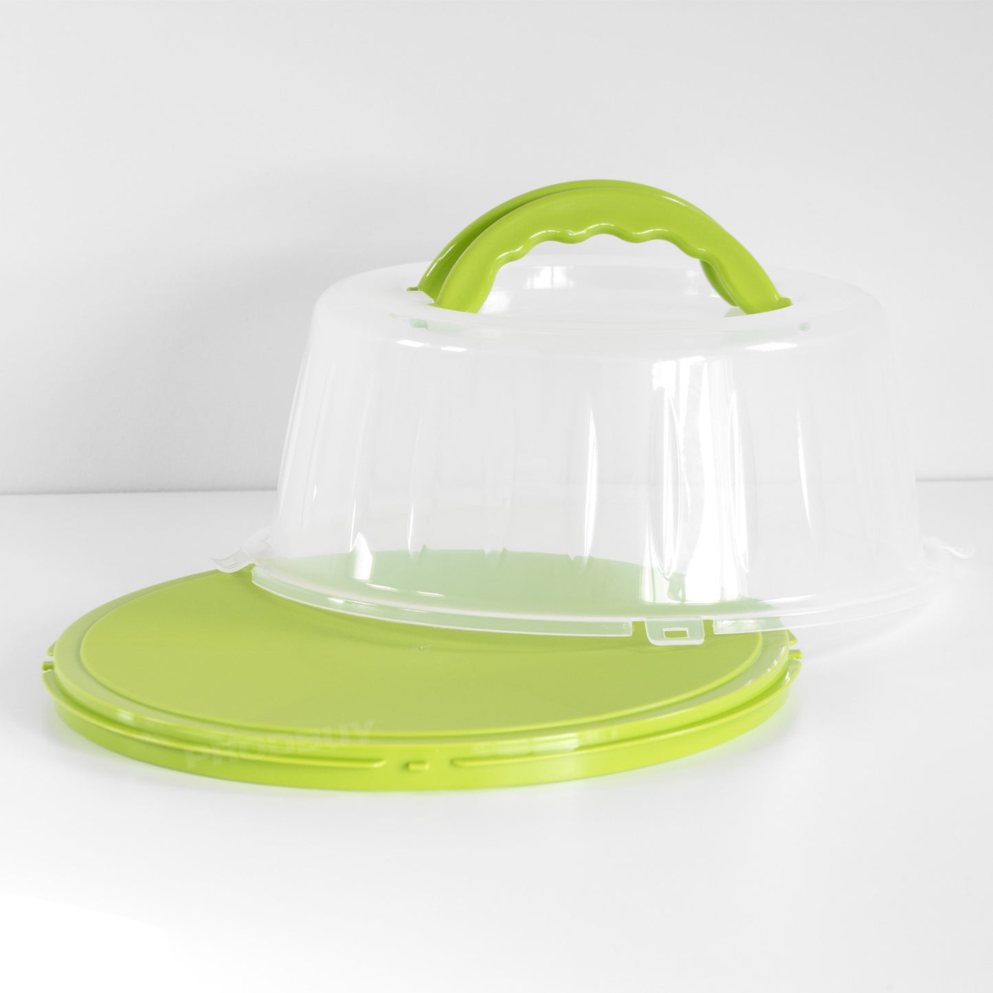 Round Cake Carrier with Clip on Lid Cover 33cm