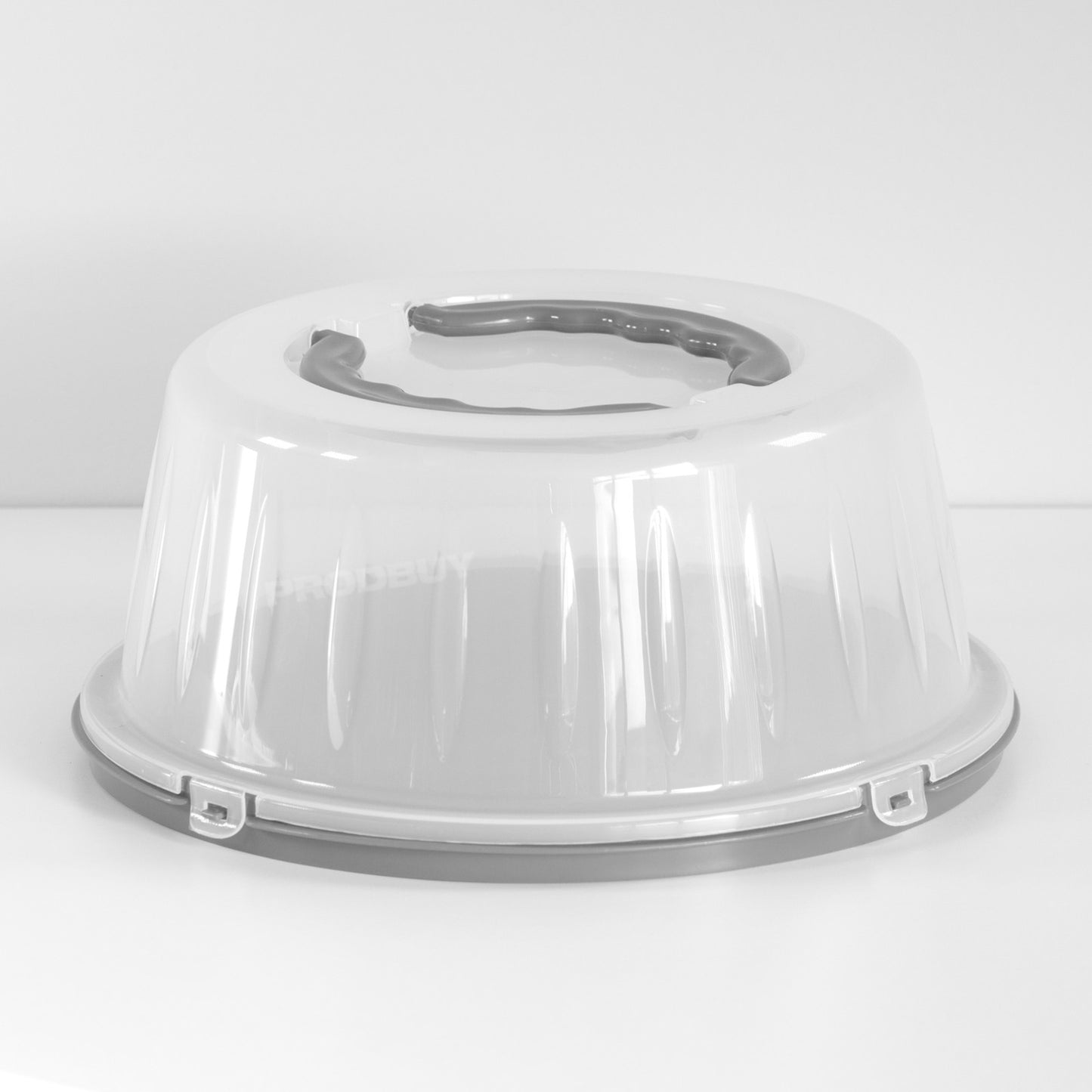 Round Cake Carrier with Clip on Lid Cover 33cm