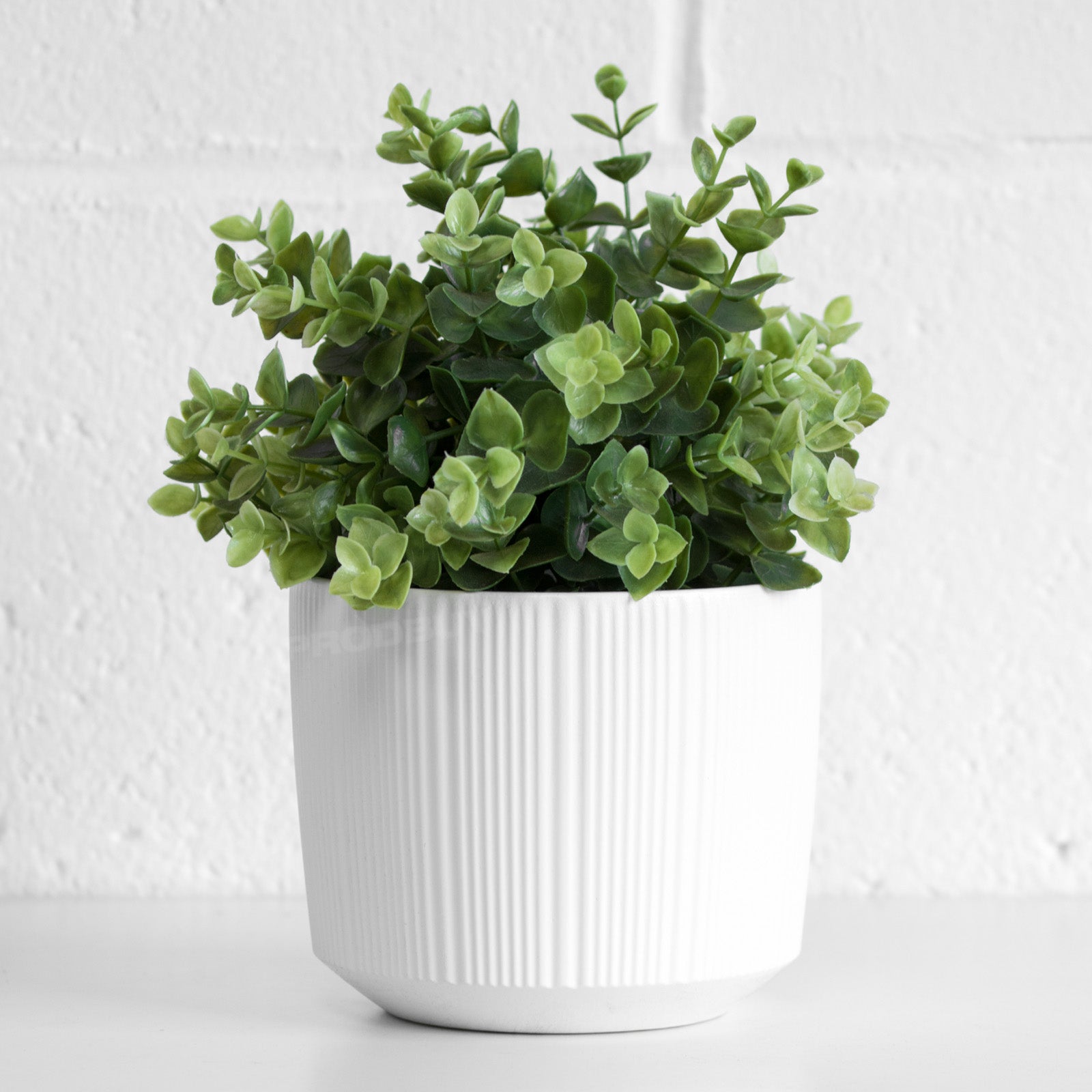 1l plant pot Ribbed Round 1L Plant Pot Cover – Robert David Home