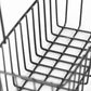Pack of 3 Black Metal Over The Door Storage Baskets